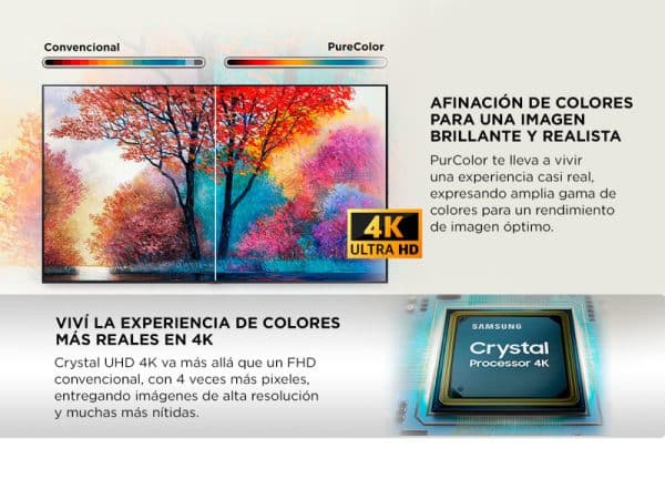 Smart Tv Samsung Series 7  UN50AU7000GCZB 4K 50" - Imagen 2