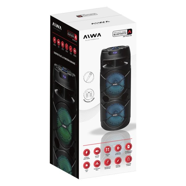 Parlante Bluetooth Aiwa AW-T451D-SN - Imagen 6