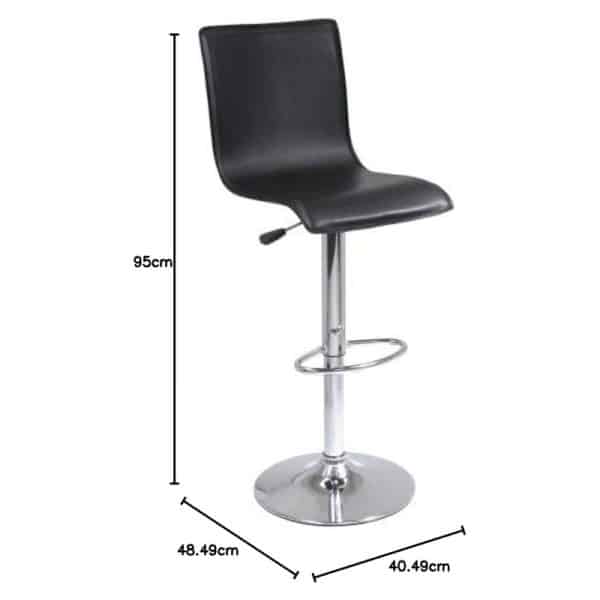 Banqueta Ecocuero con Respaldar Alto Color Blanco X2 Unidades - Imagen 7