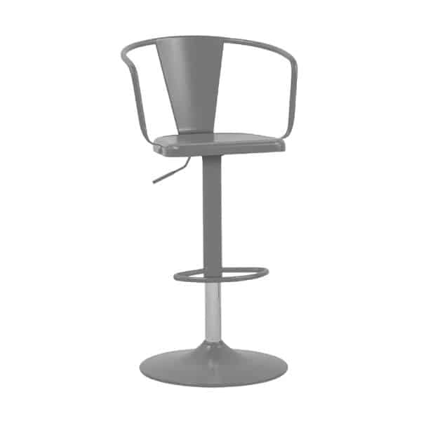 Banqueta Tolix con Respaldar Alto Color Gris X2 Unidades
