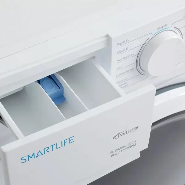 Lavarropas Smartlife Inverter 6 kg WMI061000W Blanco - Imagen 3
