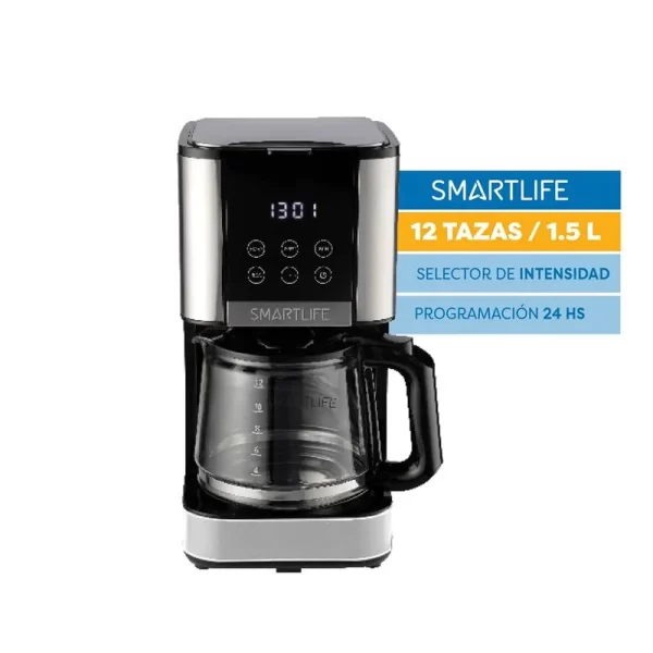 Cafetera Smartlife SL-CMD1520 Negra y Plata - Imagen 2