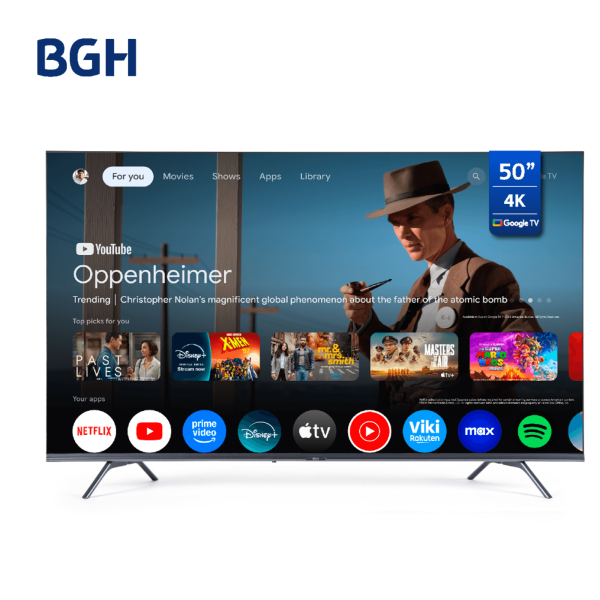 Televisor Smart TV BGH 50" B5023US6A Google Tv UHD 4K - Imagen 2