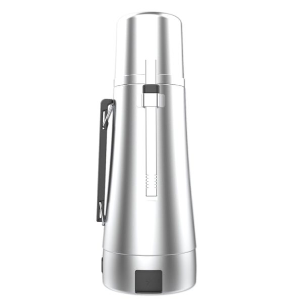 Termo Peabody E-termo 1 Litro Pico Cebador + Bombilla Silver - Imagen 6
