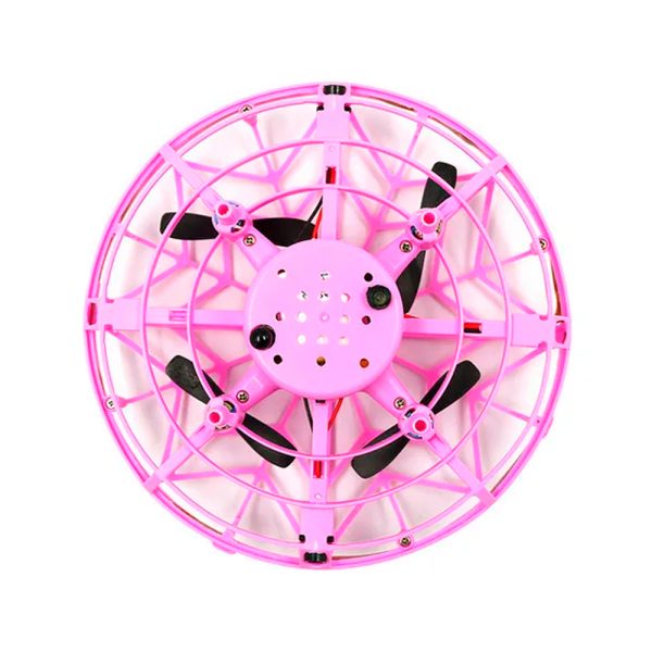 Mini Drone Ufo Luces Led Control Remoto Interactivo 360 Rosado - Imagen 3