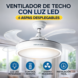 Ventilador de Techo Retráctil PRO Premium Home 45" 65W